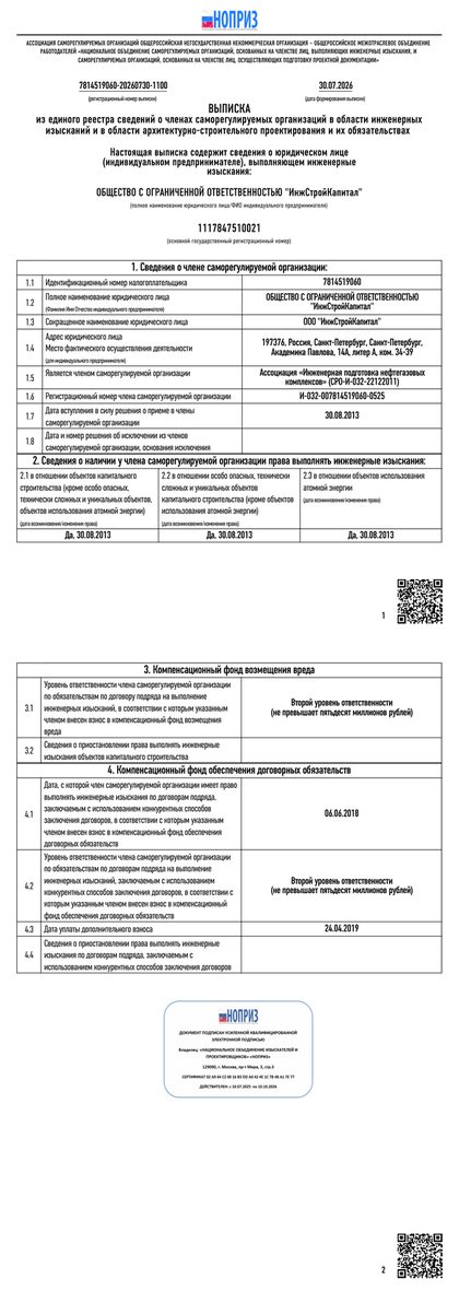 Скан: СРО: инженерные изыскания