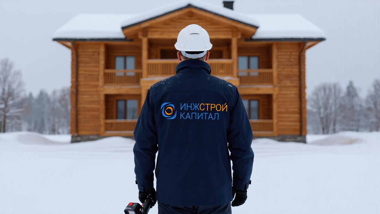Тепловизионное обследование коттеджа зимой